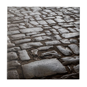 Moonlit Cobblestones Ceramic Tile