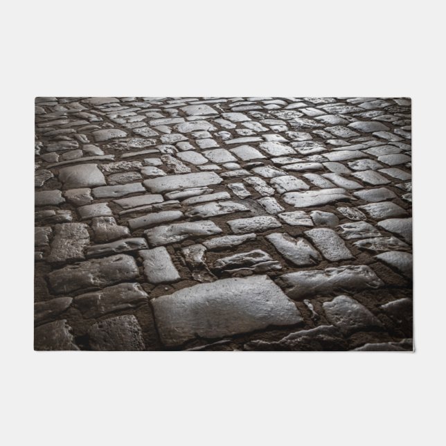 Moonlit Cobblestones Doormat (Front)