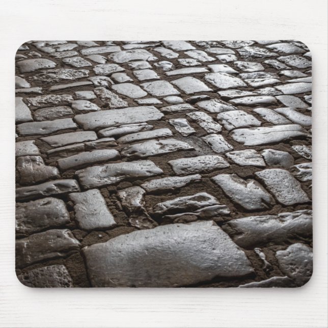 Moonlit Cobblestones Mouse Pad (Front)