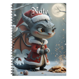 Moonlit Cookie Bandit – The Grey Christmas Dragon. Notebook