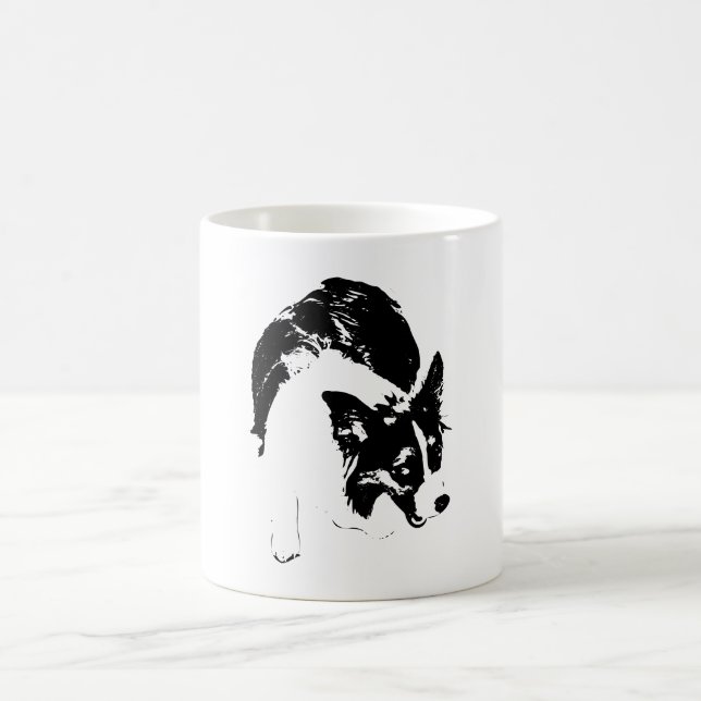 Moonlit Corgi Mischief Coffee Mug (Center)