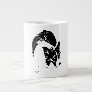 Moonlit Corgi Mischief Large Coffee Mug