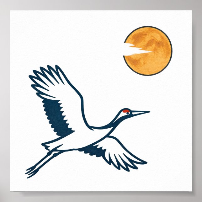 Moonlit Crane Poster (Front)