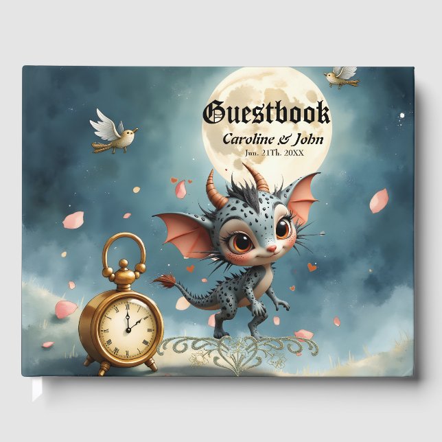 Moonlit Creature Caelum Tickwing  Guest Book (Front)