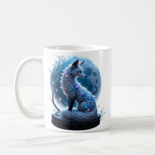 Moonlit Crystal Fox – Guardian of Silent Dreams. Coffee Mug