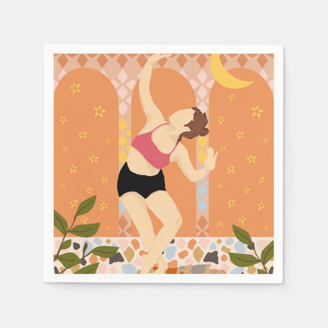 Moonlit Dance Napkin (Front)