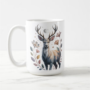 Moonlit Deer Glow Coffee Mug