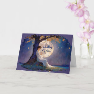 Moonlit Dreamer - Serene Night Sky Card