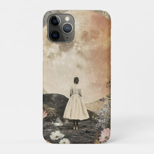 Moonlit Elegance - Back View of Woman with Moon 2 iPhone 11 Pro Case