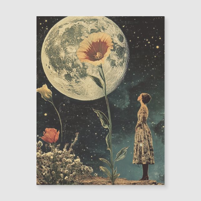 Moonlit Elegance - Woman with Moon (Front)
