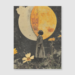 Moonlit Elegance - Woman with Moon