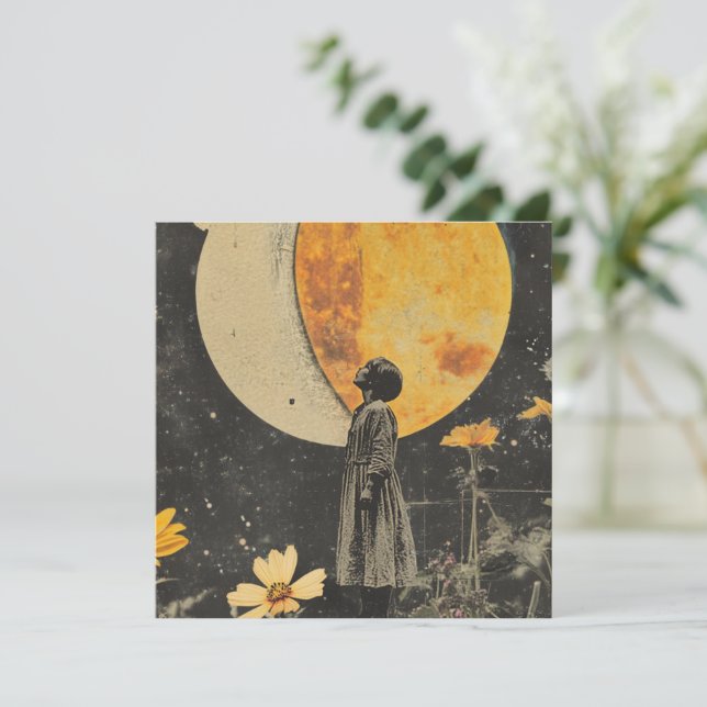 Moonlit Elegance - Woman with Moon (Standing Front)