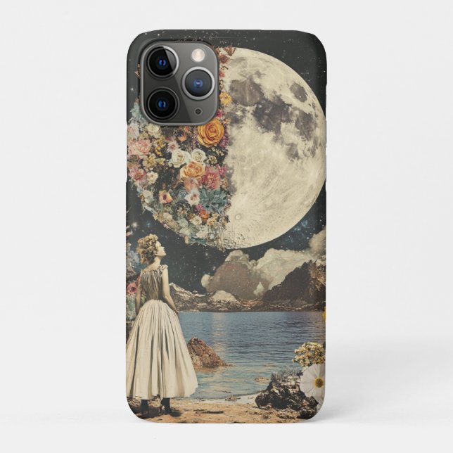 Moonlit Elegance - Woman with Moon (2) Case-Mate iPhone Case (Back)
