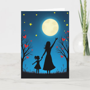 Moonlit Embrace Family Tree Card