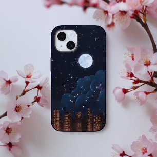 Moonlit, Empire State Night Sky   iPhone 14 Case  