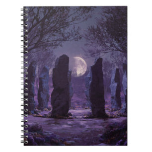 Moonlit Enchanted Stone Circle Notebook