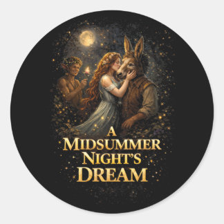 Moonlit Enchantment Classic Round Sticker