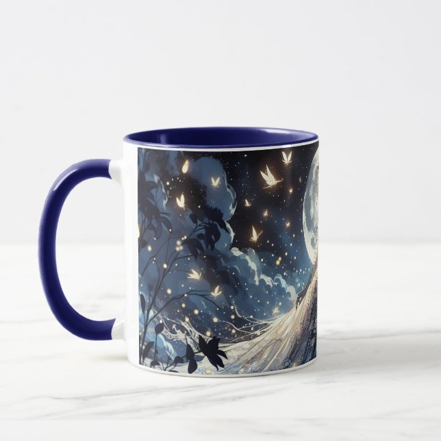 Moonlit Fairy Princess Celestial Gown Mug (Left)