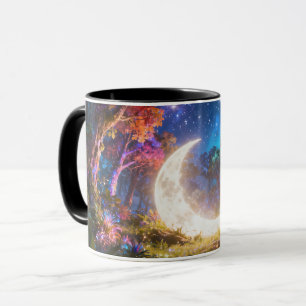 Moonlit Fantasy Forest Accent Mug