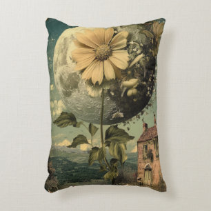 Moonlit Flower & Vintage Charm Decorative Cushion