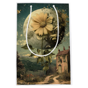 Moonlit Flower & Vintage Charm Medium Gift Bag