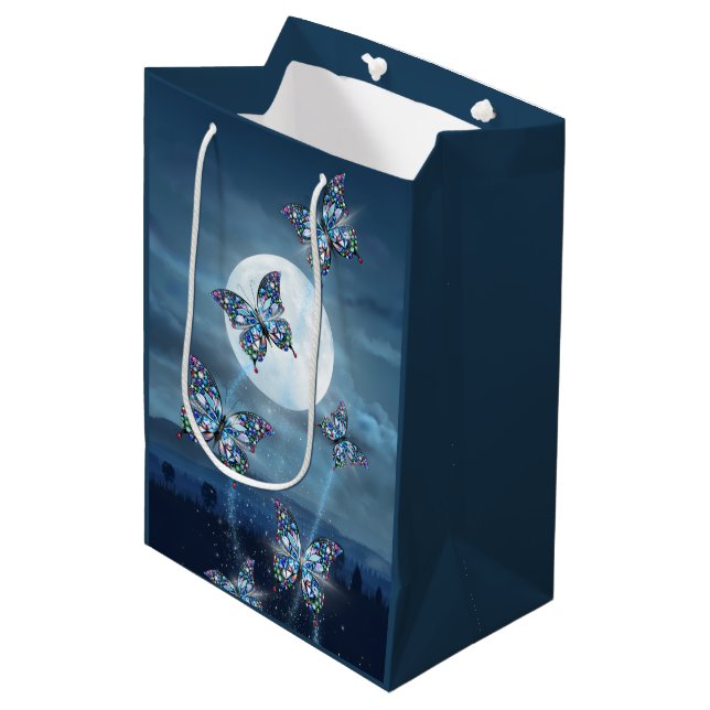 Moonlit Flutter Medium Gift Bag (Front Angled)