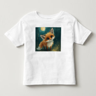 Moonlit Fox, Night Forest T-Shirt