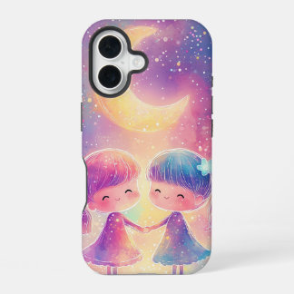 Moonlit Friendship Galaxy Phone Case