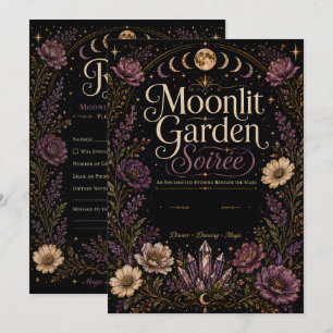 Moonlit Garden Soirée Invitation