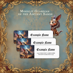 Moonlit Guardian of the Ancient Sands.  Return Address Label