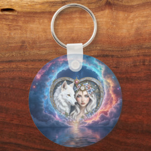 Moonlit Guardian of the Eternal Heart. Key Ring