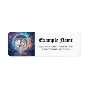 Moonlit Guardian of the Eternal Heart Return Address Label