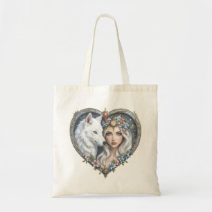 Moonlit Guardian of the Eternal Heart. Tote Bag