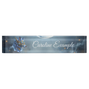 Moonlit Guardian of the Sapphire Veil. Nameplate