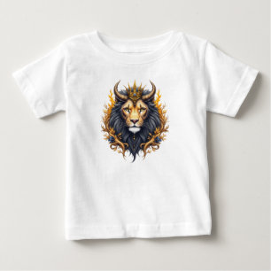 Moonlit Guardians – Cosmic lion. Baby T-Shirt
