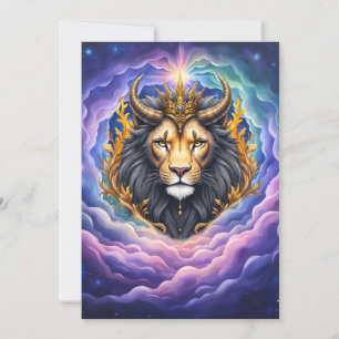 Moonlit Guardians – Cosmic lion Invitation
