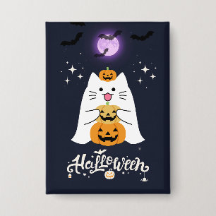 Moonlit Halloween Cat – Spooky & Sweet Night
