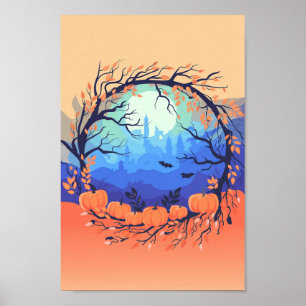 Moonlit Harvest Poster