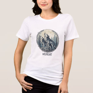 Moonlit Howl Wolf Family Tee