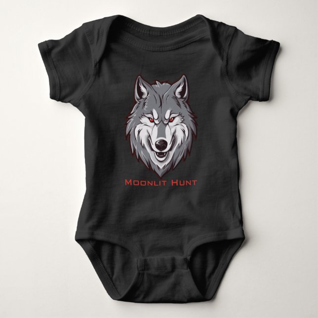Moonlit Hunt Baby Bodysuit (Front)