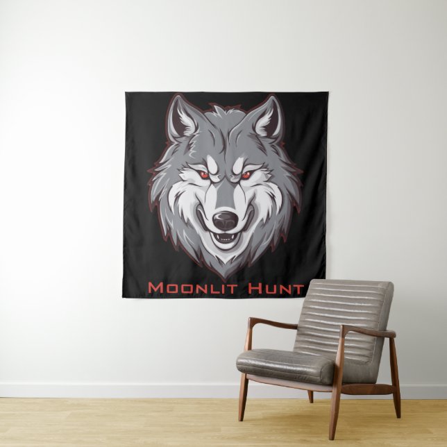 Moonlit Hunt Tapestry (In Situ)