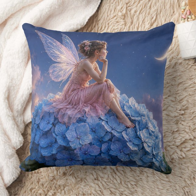 Moonlit Hydrangea Fairy Cushion (Blanket)