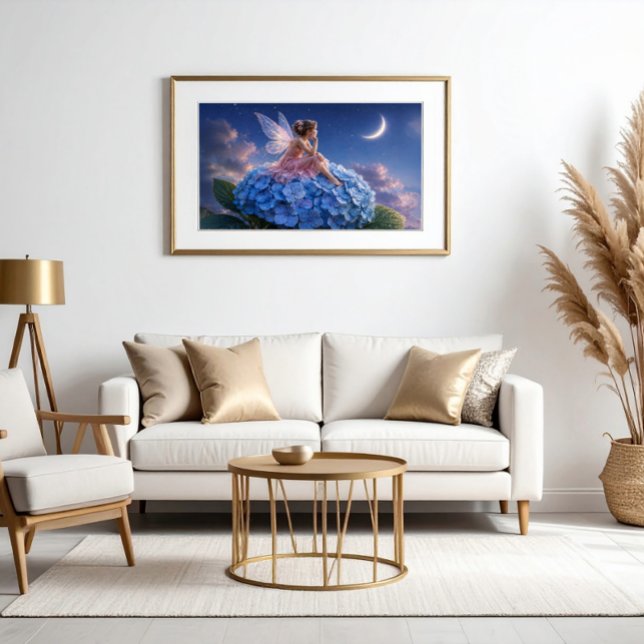 Moonlit Hydrangea Fairy Poster (Creator Uploaded)