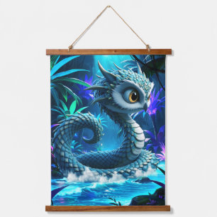 Moonlit Jungle Guardian – Enchanted Owl  Hanging Tapestry