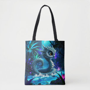 Moonlit Jungle Guardian – Enchanted Owl Tote Bag