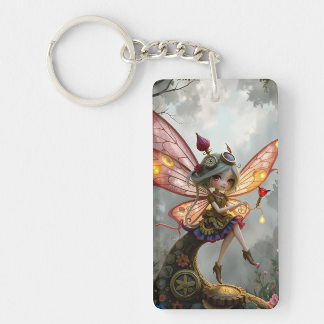 Moonlit Keeper of Clockwork Light. Key Ring (Front)