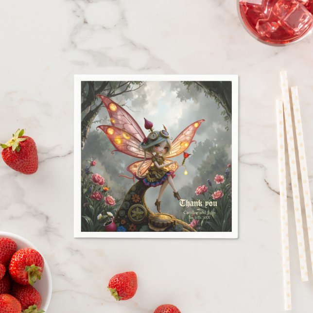 Moonlit Keeper of Clockwork Light Napkin (Insitu)