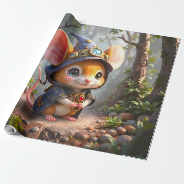 Moonlit Keeper of Tiny Wonders.  Wrapping Paper (Unrolled)
