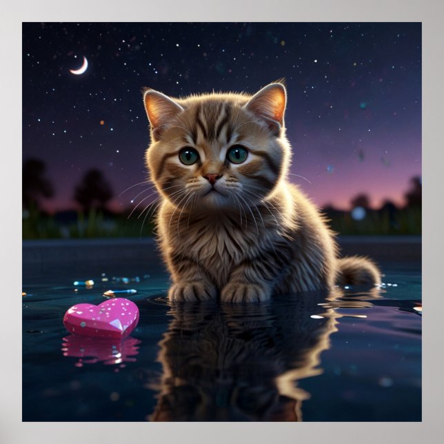 Moonlit Kitten: Heart Lost, Magic Found Poster (Front)