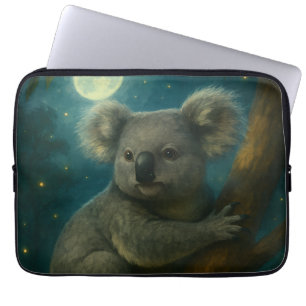 Moonlit Koala Perch Laptop Sleeve